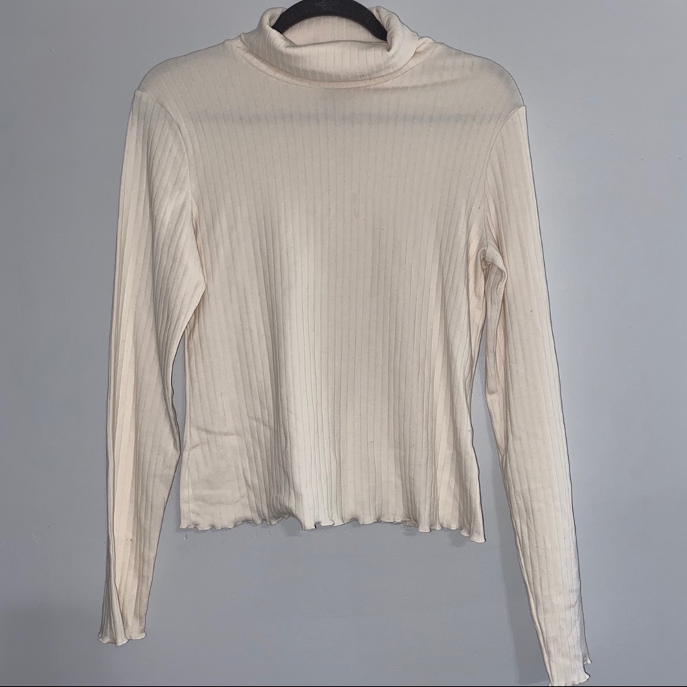 Cream Turtle Neck